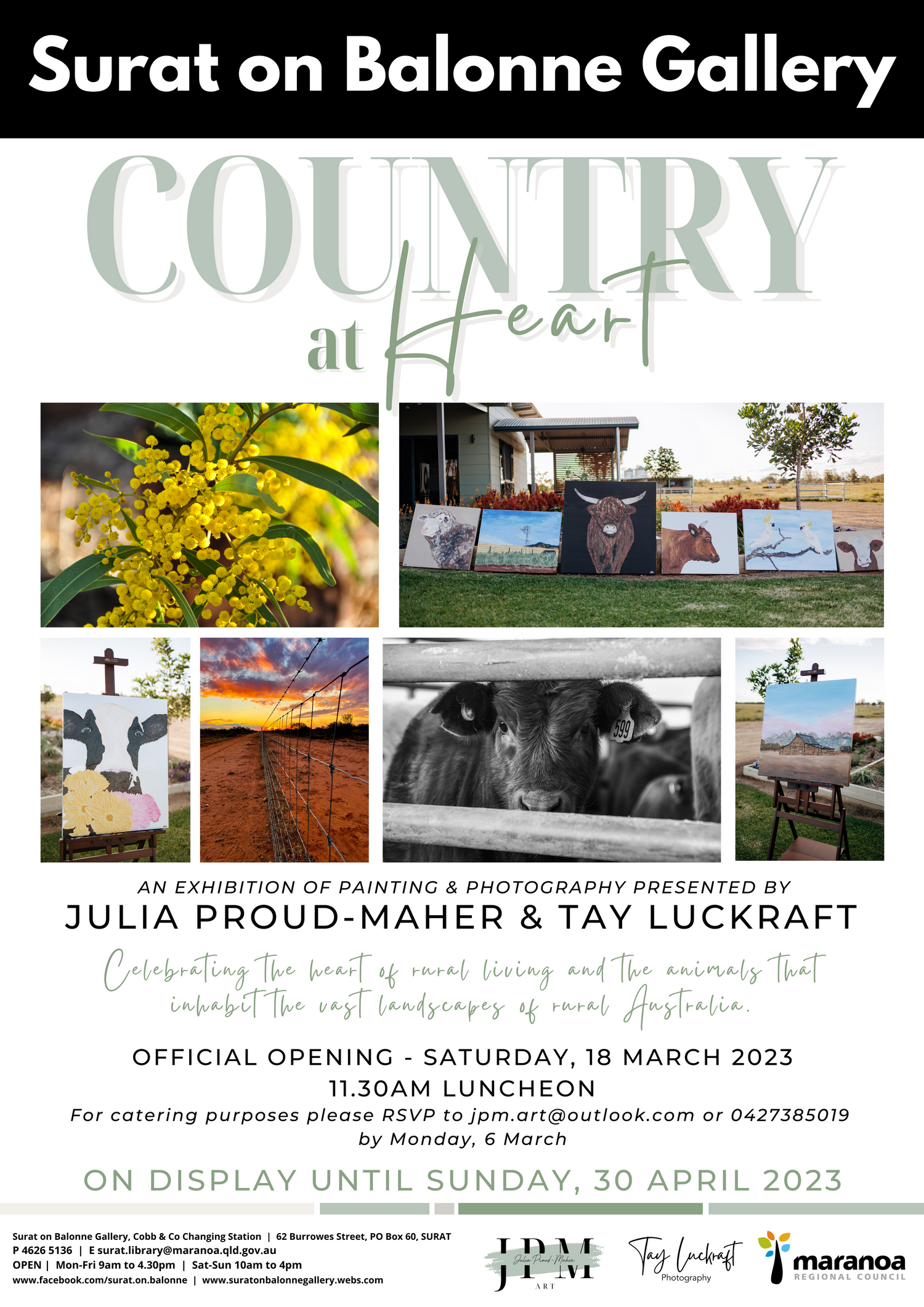 Country at Heart Art Exhibition Poster